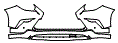 Bumper Kit pattern for the 2017 Lexus GX