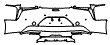 Rear Bumper Kit pattern for the 2018 Lexus LC