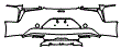Rear Bumper Kit pattern for the 2026 Lexus LC