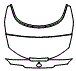 Trunk Lid Kit pattern for the 2026 Lexus LC