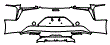 Rear Bumper Kit pattern for the 2018 Lexus LC