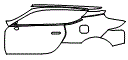 Door, Rear Fender and A-Pillar Kit pattern for the 2026 Lexus LC