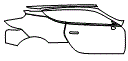 Door, Rear Fender and A-Pillar Kit pattern for the 2026 Lexus LC