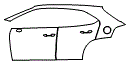 Door and Rear Fender Kit pattern for the 2026 Lexus UX