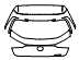Trunk Lid Kit pattern for the 2019 Lexus UX