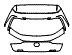 Trunk Lid Kit pattern for the 2019 Lexus UX