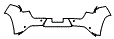 Rear Bumper Kit pattern for the 2026 Lexus UX