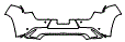 Rear Bumper Kit pattern for the 2026 Lexus UX