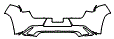 Rear Bumper Kit pattern for the 2026 Lexus UX