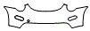 Bumper Kit pattern for the 1998 Volkswagen New Beetle