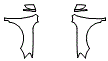 Full Fender and Mirror Kit pattern for the 2012 Volkswagen Jetta