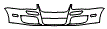 Grille and Bumper Kit pattern for the 2008 Volkswagen GTI