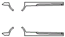 Rocker Panel Kit pattern for the 2011 Volkswagen Golf