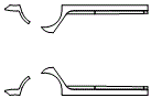 Rocker Panel Kit pattern for the 2014 Volkswagen Golf