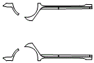 Rocker Panel Kit pattern for the 2014 Volkswagen GTI
