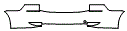 Rear Bumper Kit pattern for the 2016 Volkswagen Golf SportsWagen