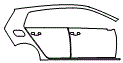 Door and Rear Fender Kit pattern for the 2021 Volkswagen Golf (Canada)