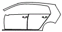 Door and Rear Fender Kit pattern for the 2021 Volkswagen Golf (Canada)