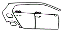 Door and Rear Fender Kit pattern for the 2022 Volkswagen Golf R