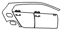 Door and Rear Fender Kit pattern for the 2022 Volkswagen Golf R