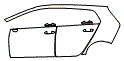 Door and Rear Fender Kit pattern for the 2022 Volkswagen Golf R