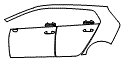 Door and Rear Fender Kit pattern for the 2022 Volkswagen Golf R
