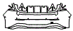 Rear Bumper Kit pattern for the 2026 Volkswagen Golf R