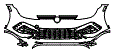 Bumper Kit pattern for the 2022 Volkswagen Golf R