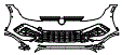 Bumper Kit pattern for the 2022 Volkswagen Golf R