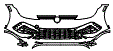 Bumper Kit pattern for the 2022 Volkswagen Golf R