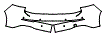 Rear Bumper Kit pattern for the 2024 Volkswagen Golf GTI (US)