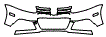 Grille and Bumper Kit pattern for the 2009 Volkswagen GTI