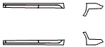 Rocker Panel Kit pattern for the 2022 Volkswagen Passat