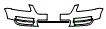 Upper Bumper Kit pattern for the 2005 Volkswagen Touareg