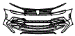 Bumper Kit pattern for the 2021 Volkswagen Tiguan