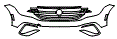 Bumper Kit pattern for the 2022 Volkswagen Tiguan (Canada)