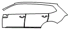 Door and Rear Fender Kit pattern for the 2022 Volkswagen Tiguan (Canada)