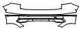 Rear Bumper Kit pattern for the 2022 Volkswagen Tiguan (Canada)