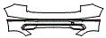 Rear Bumper Kit pattern for the 2022 Volkswagen Tiguan (Canada)