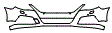 Bumper Kit pattern for the 2011 Volkswagen CC