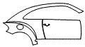 Door and Rear Fender Kit pattern for the 2019 Volkswagen Beetle
