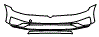 Bumper Kit pattern for the 2017 Volkswagen Golf Alltrack