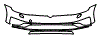 Bumper Kit pattern for the 2017 Volkswagen Golf Alltrack