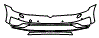 Bumper Kit pattern for the 2017 Volkswagen Golf Alltrack