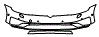 Bumper Kit pattern for the 2017 Volkswagen Golf Alltrack