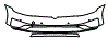 Bumper Kit pattern for the 2017 Volkswagen Golf Alltrack
