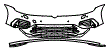 Bumper Kit pattern for the 2019 Volkswagen Golf