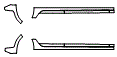 Rocker Panel Kit pattern for the 2021 Volkswagen Golf