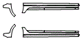 Rocker Panel Kit pattern for the 2019 Volkswagen Golf