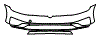 Bumper Kit pattern for the 2019 Volkswagen Golf Alltrack